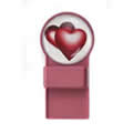 Tozo Spectacle Holder Pink Hearts