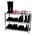 Steel Shoe Rack with Chrome Finish