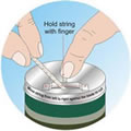 String in a Tin - Green Jute Twine