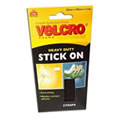 1 Pack of VELCRO® Brand Black Heavy Duty Stick On Strips 50mm x 100mm x 2 Sets (60239)