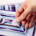 clear sticky discs