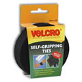 VELCRO� Brand Jumbo Pack of Black Self Gripping Ties on a Roll 30mm x 5M, cut to Size (60254)