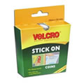 Pack of 125 VELCRO� Brand 19mm White Stick On Coins. Hook Only (60233)