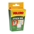 Pack of 24 VELCROÂ® Brand White 25mm Stick On Squares (60235)