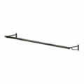 The New & Unique Caraselle Heavy Duty Wall Mounted 8ft long Garment Rail with 2 Brackets Finished in Iridescent Bronze with 1 1/4" dia pole