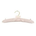 30cm White Satin Padded Hanger With Gilt Hook