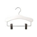 Childrens White Hanger with Adjustable Clips