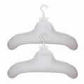 2 White PVC Inflatable Coat Hangers with Rotating Hook