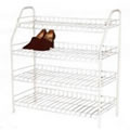 White Wire Shoe Rack