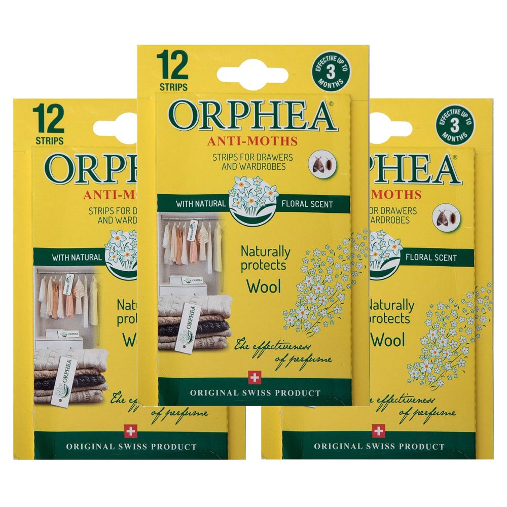 12 Orphea Moth Repellent Strips For Drawers