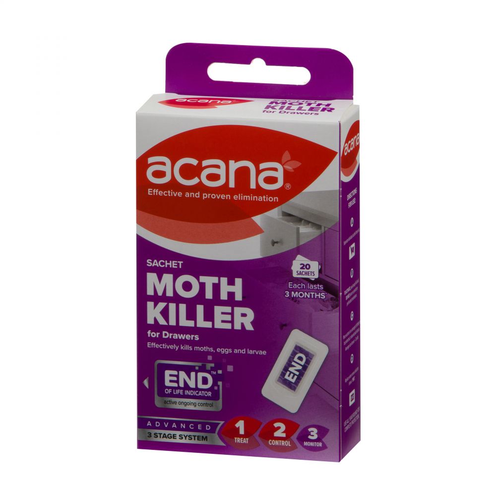 3XAcana Hanging Moth Killer &Lavender Freshener Pack of 4 from Caraselle Direct 