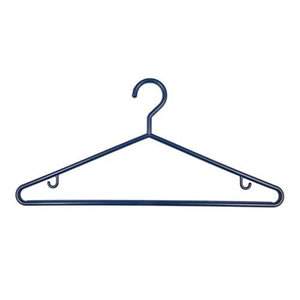 1x3 Navy Plastic Hangers 43cm made in UK for Caraselle