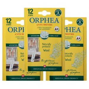 Orphea 3 x12 Moth Repellent Strips For Drawers and Wardrobes from Caraselle