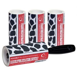 Caraselle Cowhide Sticky Roller Brush & 3 Refill& 30m of sticky paper