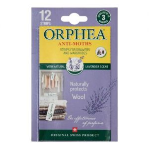 Caraselle 12 Lavender Orphea Anti Moth Strips for Drawers/Wardrobes