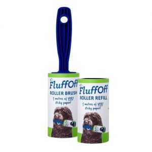 1x FluffOff Roller Brushes & 1 Refill total of 10m of very sticky paper