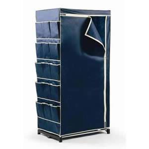 3 Freestanding Blue ZIP-UP WARDROBES for Clothes 1586-3 | eBay