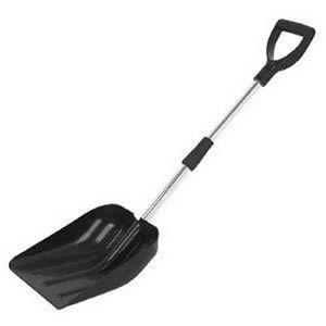 Caraselle Telescopic Snow Shovel - Strong Extendable Handle - 77 to 97cm. Strong & Robust Heavy Duty Spade Frame for Clearing Snow and Dirt from the Driveway
