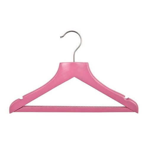 Beautifully made Girlie's Wooden Hangers painted in lilac and pink