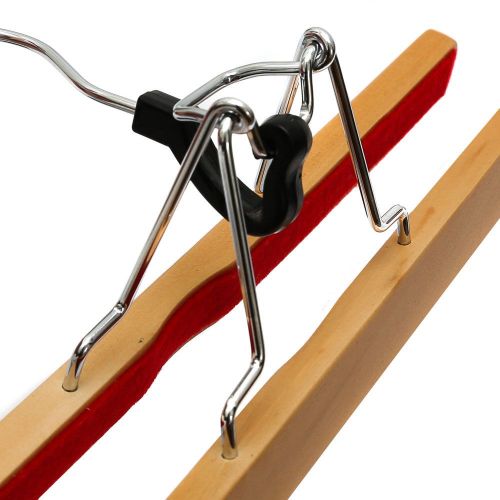 Wooden Trouser Clamp Hanger  Clothes Storage  The Hanger Store