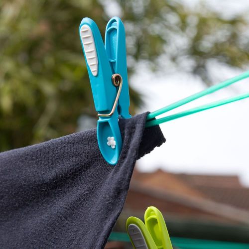 12 PICK QUANTITY Shine Extra Strong Soft Grip Clothes Pegs For Washing Lines-MULTI PACKS AVAILABLE