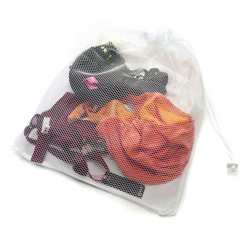 Large net washing bag with lockable drawstring