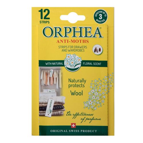 12 Orphea Moth Repellent Strips For Drawers and Wardrobes from Caraselle
