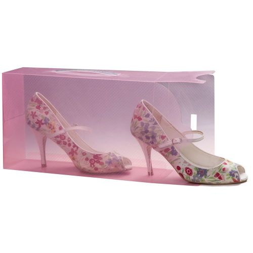 Pink Stackable Shoe Storage Boxes Shoe Accessories