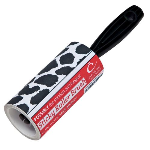 The Caraselle New Cowhide Design Sticky Roller Brush 7.5m long roll of Sticky Paper