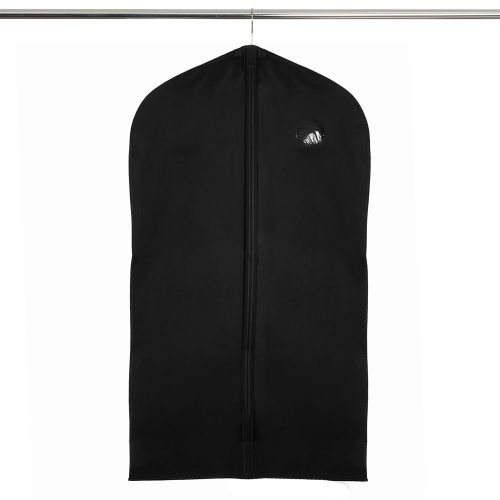 Black Peva Suit Cover - 99 x 60cms (39" x 24") - Moth Resistant