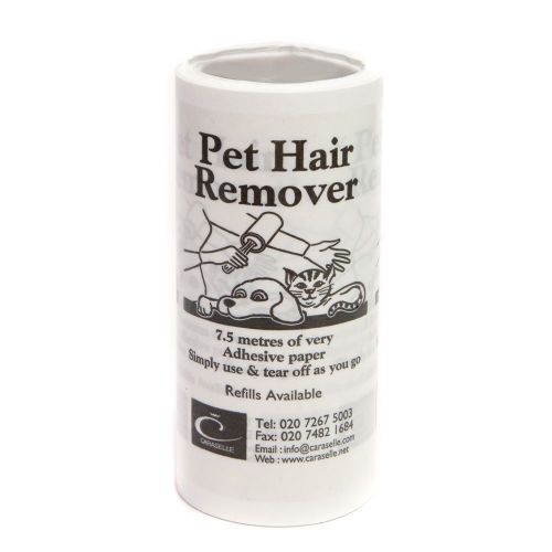 Caraselle White Pet Hair Remover 7.5m Sticky Roller Brush Refill
