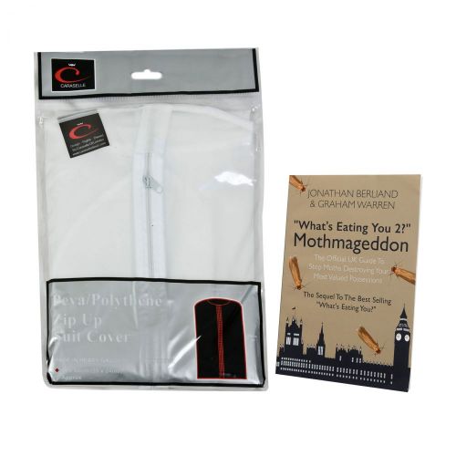 Caraselle Peva Suit Bag Soft Touch Cover with Caraselle Ultimate Moth Book