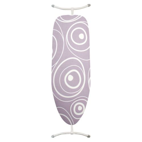 3x Cotton Ironing Board Covers with Thick Foamback and Drawstrings. Lavender Ripple Design in Jumbo Size for Boards Measuring 155x65cm - Designed and Made in The UK