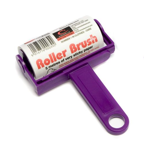 Purple Trident Sticky Roller Brush 5m long roll of sticky paper
