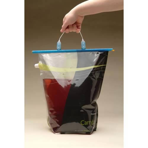 Liquid Bag with a unique sealing rod & carry handle
