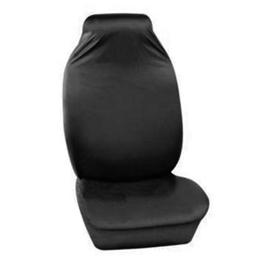 Deluxe Heavy Duty Black Front Car Seat Protective Cover
