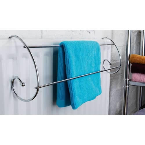 Curved Chrome Radiator Towel Rail