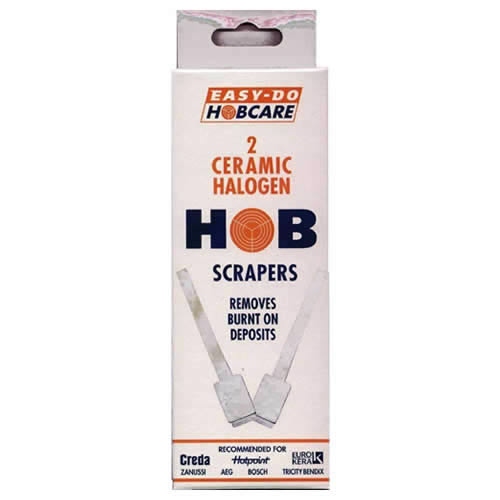 Pack of 2 x Easy Do Hobcare Ceramic Halogen Hob Scrapers