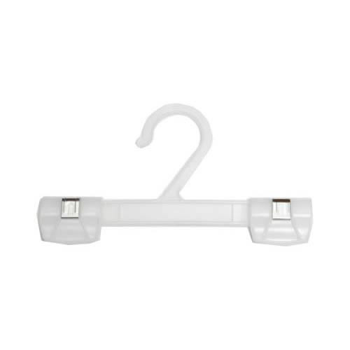 White Plastic Hanger with Strong Clips Suitable for childrens garments
