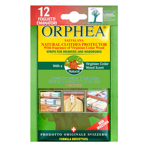 Cedar Orphea Moth Repellent Strips for drawers & wardrobes