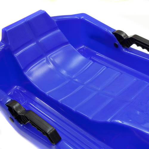 Deluxe BLUE SLEDGE with Brakes UK Made Snow Toboggan   2090-1 