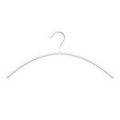 White Non-Slip Knitwear/Jacket/Shirt/Blouse Hanger 40cm Chrome Hook