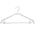 White Non-Slip Suit Hanger 42cm Chrome Hook from Caraselle