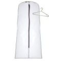 1 Strong White Zipped Dress, Ballgown & Coat Cover with a Hanger 165 x 83cms