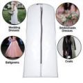 Pack of 5 Strong White Zipped Dress, Ballgown & Coat Cover with a Hanger