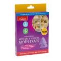 Kitchen Moth Attack Pack- 2 Pantry Moth Traps + 25 Bread Bag Clips 4cm
