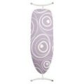 3x Cotton Ironing Board Covers with Thick Foamback and Drawstrings. Lavender Ripple Design in Jumbo Size for Boards Measuring 155x65cm - Designed and Made in The UK