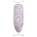 2x Cotton Ironing Board Covers with Thick Foamback and Drawstrings. Lavender Ripple Design in Extra Large Size for Boards Measuring 135x49cm- Designed and Made in The UK