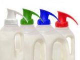 White Topster Milk Top Pourer from Caraselle - For PLASTIC Milk Bottles only