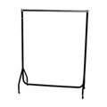 4ft Black/Chrome Heavy Duty Clothes Rail 122x155x50cm by Caraselle